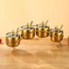 Stainless Steel 304 Korean Style Seasoning Jar Set for Home, Cafeteria, or Hotel Use