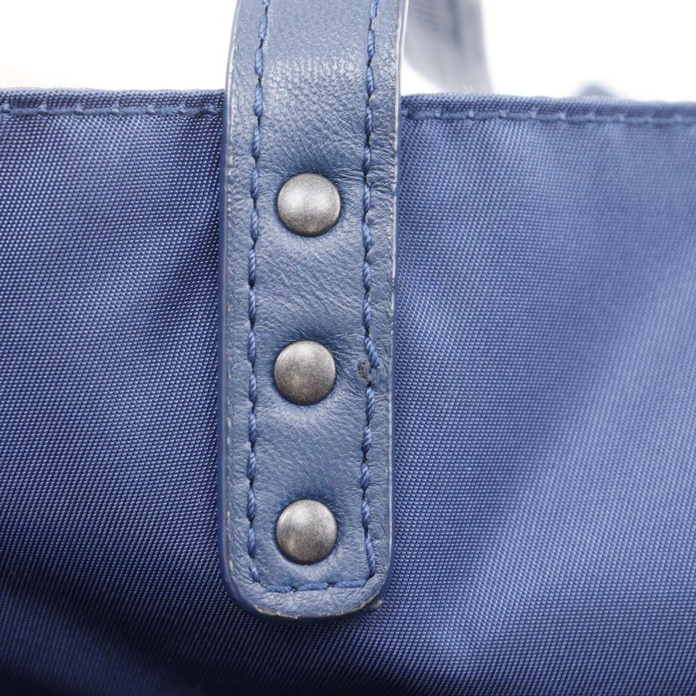 BOTTEGAVENETA Intrusion Tote Bag Navy Blue Nylon Unisex Used