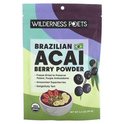 Organic Brazilian Acai Berry Powder, 99G(3.5Oz)