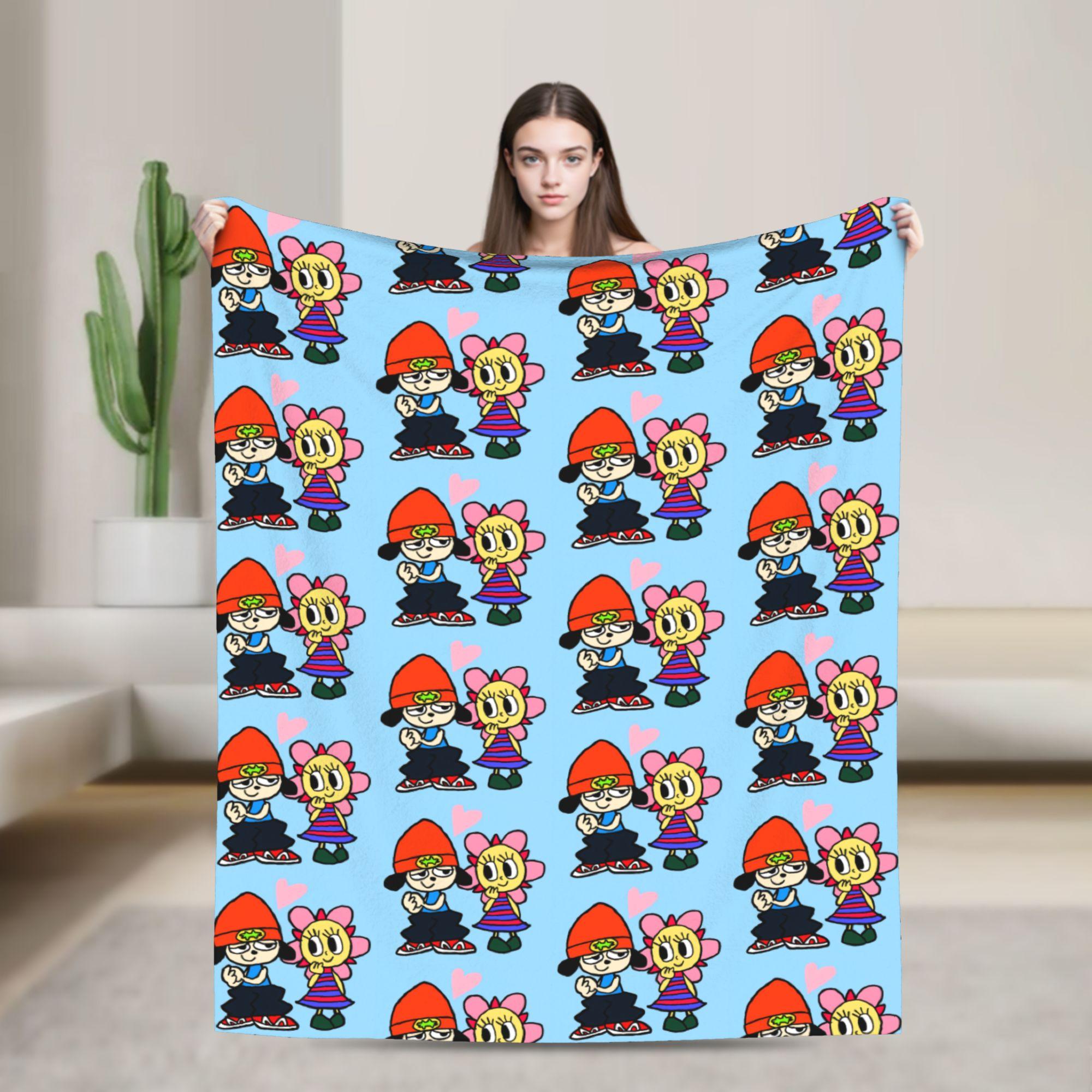 Parappas The Rappers Blanket Quality Super Soft  Throw Blanket Winter Airplane Travel Couch Bed Fluffy Bedspread 76x102cm
