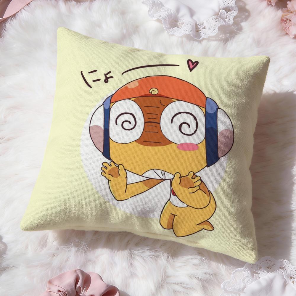 K-Keroro Sergente. Copricuscino FrogS Comfort Premium Copricuscino Reversibile - Design Due in Uno per Qualsiasi Stanza e Interno Auto