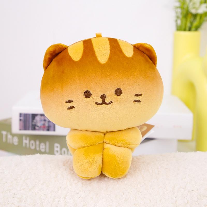 Anime Baked Bread Kitten Plush Toys Cuddly Soft Different Pose Kitten Doll Amusing Desktop Decor Kids Game Props Nice Gift