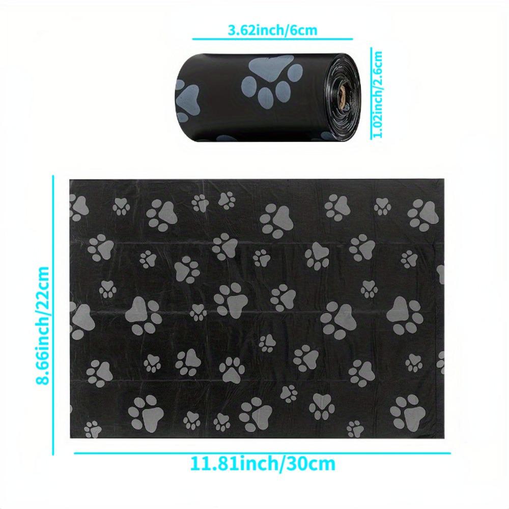 15 Rolls (225pcs) Dog Poop Bag Disposable Pet Garbage Bag Dog Garbage Bag Design Pet Poop Cleaning Bone Bag Dispenser Tool