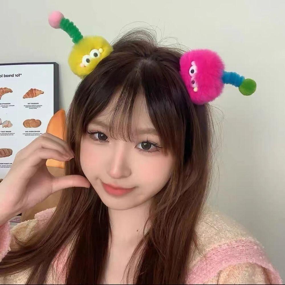 Furry Duckbill Clip Antenna Side Clip Cute Bangs Hairpin  Braided Hair