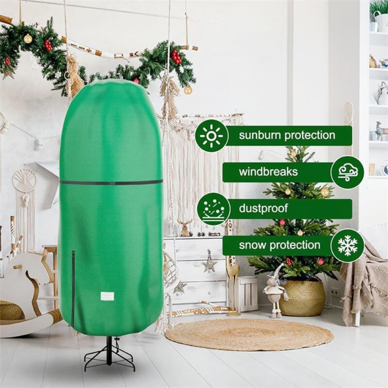 Quick Access Christmas Tree Storage Bag Easy Closure Upright Style Waterproof Fabric For Seasonal Organization