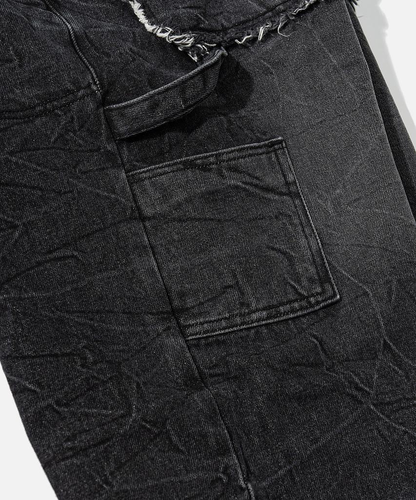 VASTIC Wrinkle Washed Carpenter Pants_Black