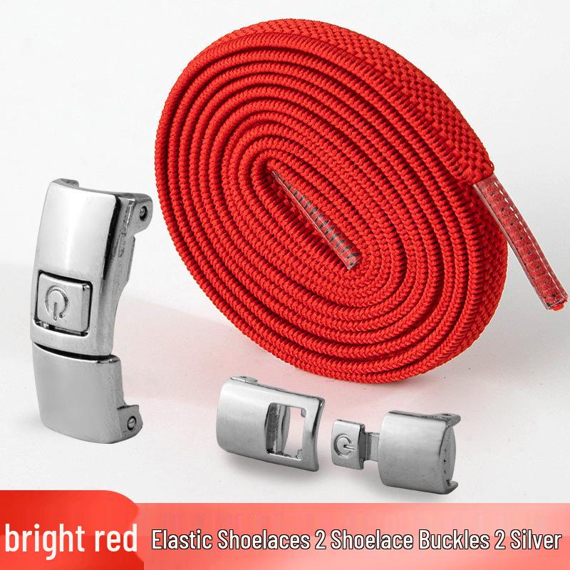 Mesh No-Tie Shoelaces with Interlock Buckle for Men & Women