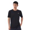 Q Speed Žakárový Krátký Rukáv AMT11278 Krátký Rukáv Černá Japonská Velikost S až Japonská Velikost [New Balance] Tričko Tričko (BK) (Ekvivalent S)
