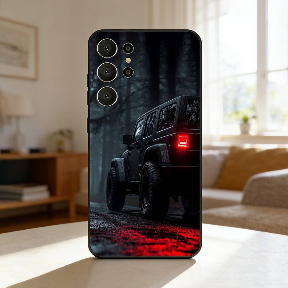 Off-Road Vehicle Phone Case For Samsung S26,S25,24,23,22,30,21,10,9,Ultra,Plus,Lite,Black Soft Case