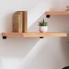 Vidaxl Regal, Braun, 60X50X(2-6) Cm, Lackiertes Massivholz Eiche