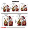 2pcs,2D Plane Printing Minimalist Curtains Santa Claus Merry Christmas Gift (3) Versatile Fabric (without Rod) Gifts for Bedroom