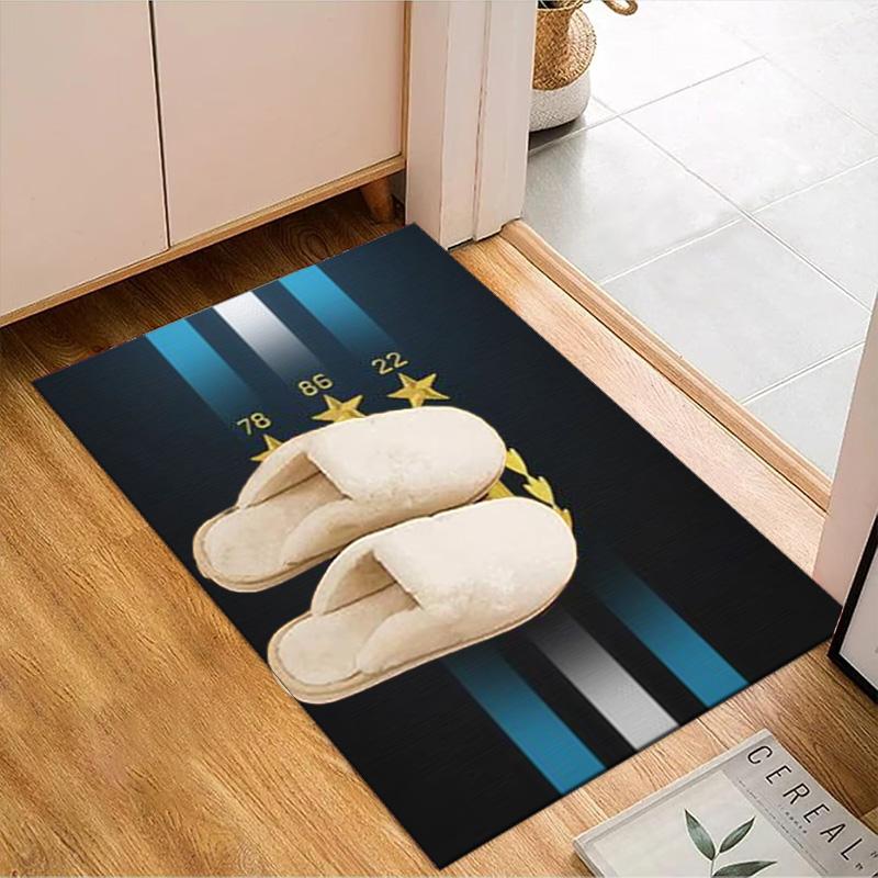 Argentina Football club Printed Office Carpet Chair Cushion Entryway Rug, Rugs for Living Room, Bedroom Christmas gifts