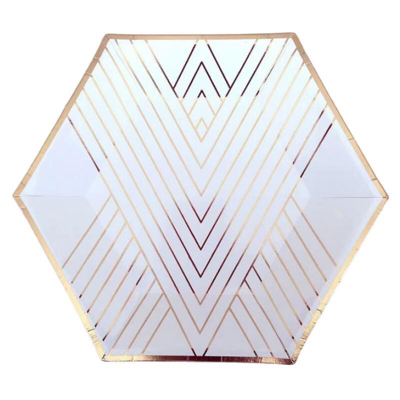 

OIMG Gold Letter Party Paper Plates (7-inch)
