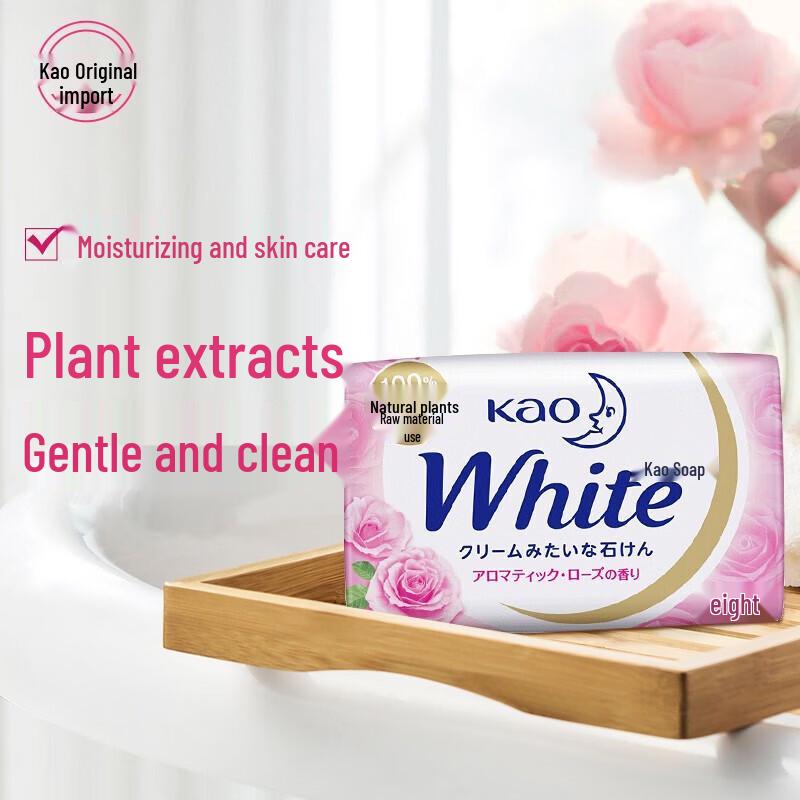 KAO Imported Rose Scented Bath  Face Soap 130g
