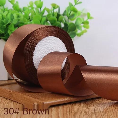 25Yards/Roll 6mm 10mm 15mm 20mm 25mm 40mm 50mm Silk Satin Ribbons for Gift Packing Christmas Party Decoration Fabric Crafts DIY