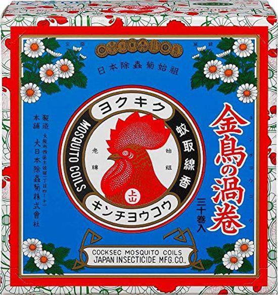 

Dainippon Pyrethrum Golden Bird Swirl Mosquito Coil 30 Volumes (Paper Box)