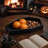 Black Wooden Coffin Storage Box, Halloween or Everyday Organization and Decor