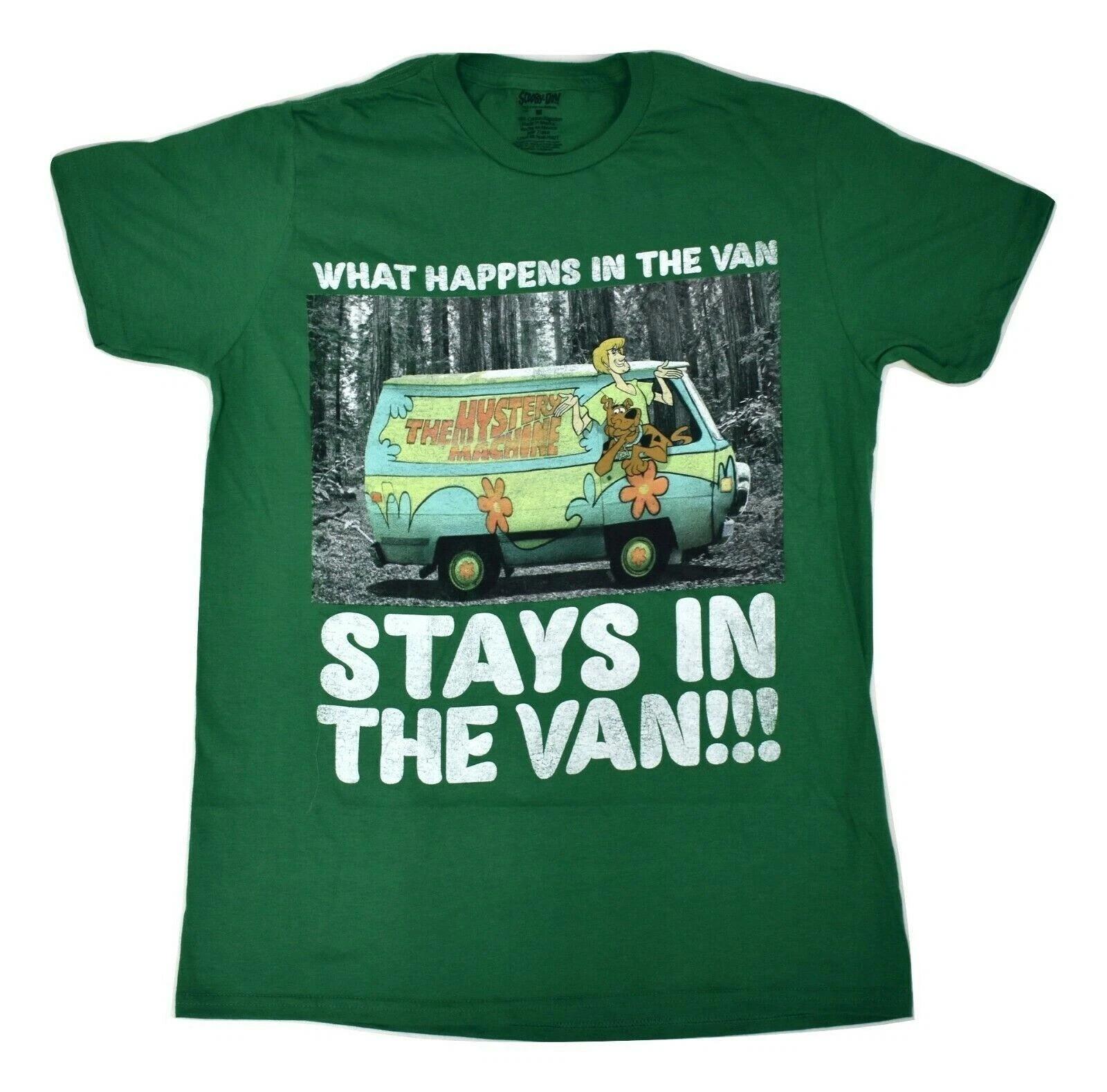 

Scooby Doo Mens What Happens In The Van Stays In The Van Funny Shirt New S, M 2XL