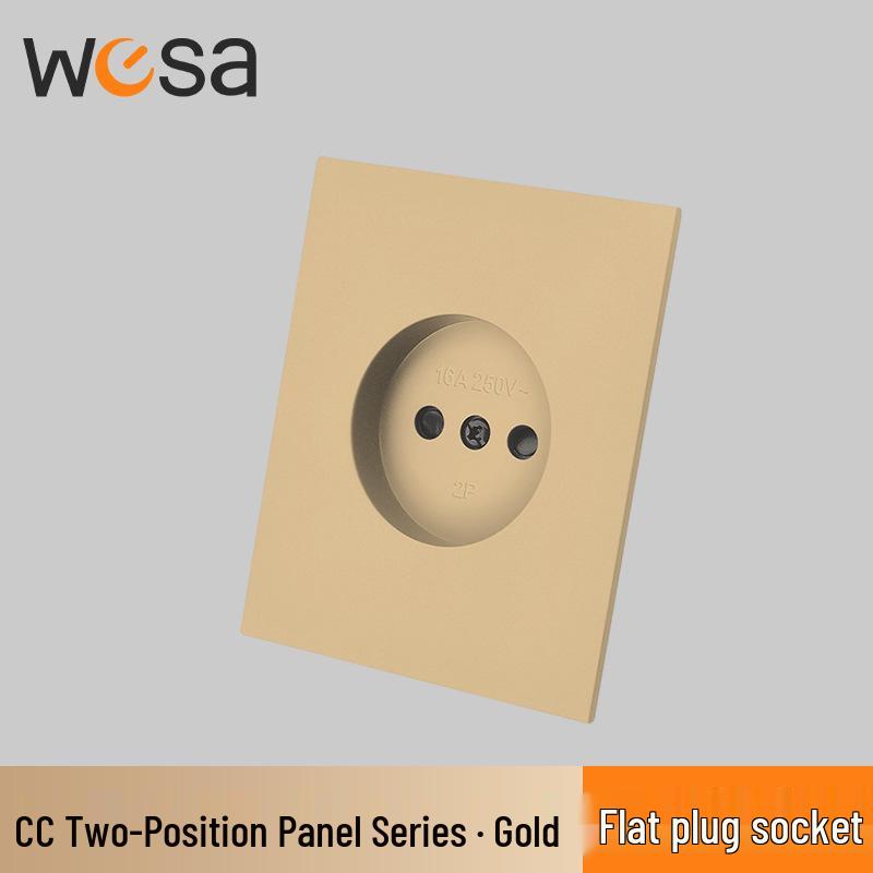 CC New Style 16A Multi-Gang European Socket Panel with Flame Retardant Protection and Switch