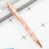Cute Cartoon Press Metal Pen Creative Ballpoint Pens Portable Heart Flower Pens  Office Supplies