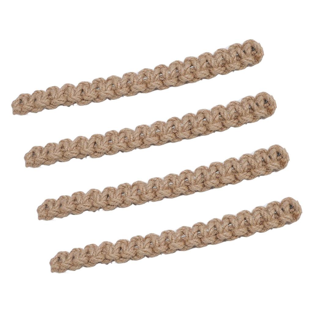 4pcs Jute Curtain Tiebacks Curtain Rope Lightweight Decorative Curtain Holdbacks for Cottages Sunroo