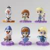 Elsa Frozen Olaf Pvc Model Set Collectible Figures Children Decor Playroom