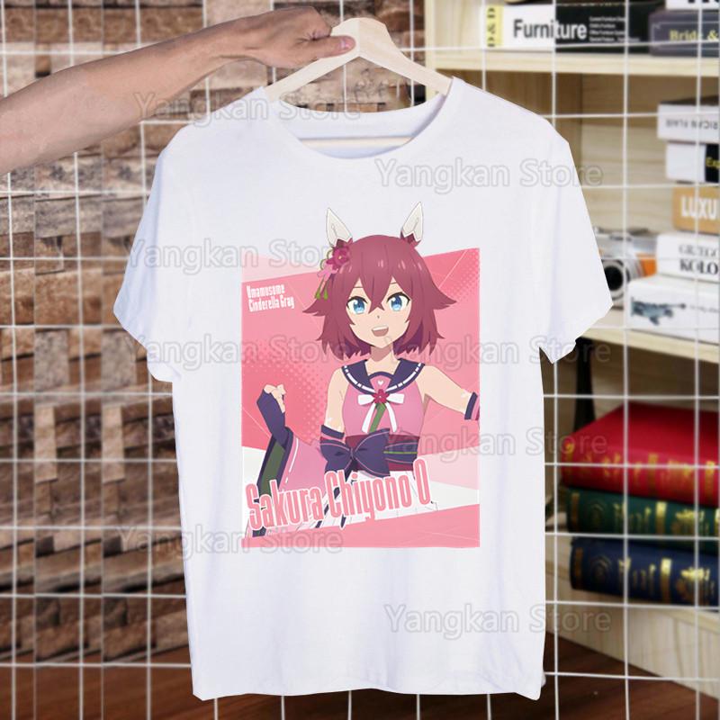 Uma Musume Pretty Derby Umamusume Men Short Sleeve Casual Men Tops Anime Cartoon T Shirt for Male Printed T Shirt Women Tees