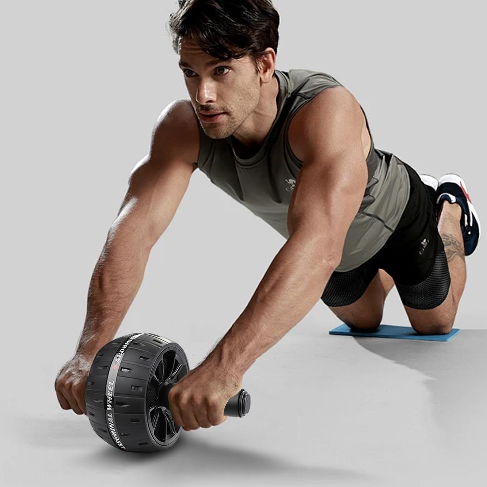 Abs Workout Ab Roller No Noise Wheel Exercise Equipment Home Gym Roller Abdominal Training Sports Equipment for Home Gym Muscle