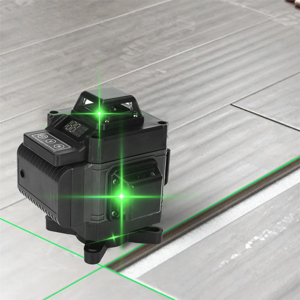 16/12 Lines Laser Level Laser Self-leveling Green Powerful Beam 4D 360 Horizontal&Vertical Measure Tool Green Beam Laser Levels AC 110-240V