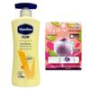 Vaseline Intensive Care Body Lotion & Mentholatum Fruity Lip Balm Set
