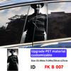 Ghost Car Stickers Car B-pillar Vinyl Decals Waterproof Auto Center Pillar Sticker Cover Scratches Vehicle Decors Accessories