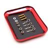 Red Magnetic Screw Tray Aluminum Efficient Magnetic Parts Tray for Long Service  Use for Organizing Small Hardware Pieces