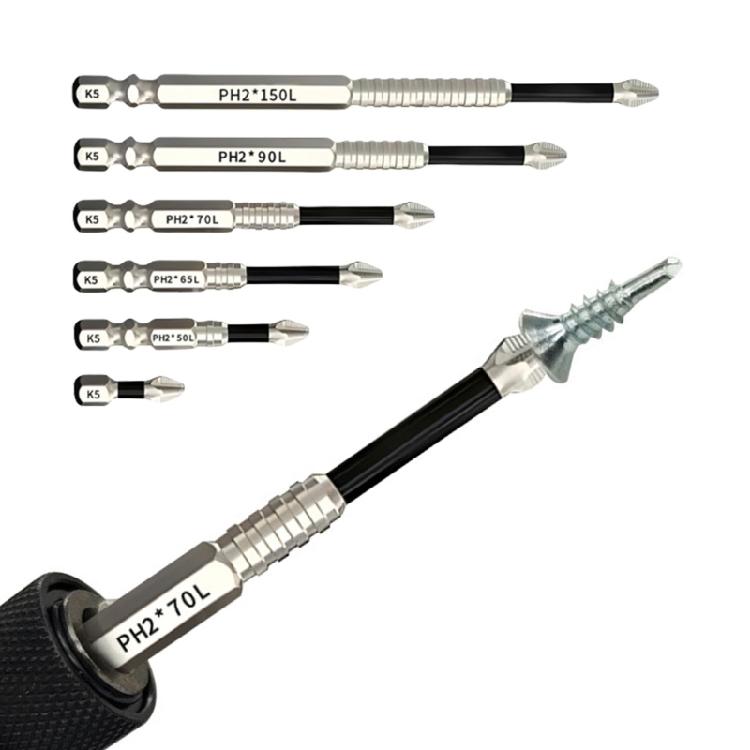 Multiple Size Screwdriver Drill Set High Magnetic Retention 25-150mm Lengths Antislip Technology For Power Manual Tool