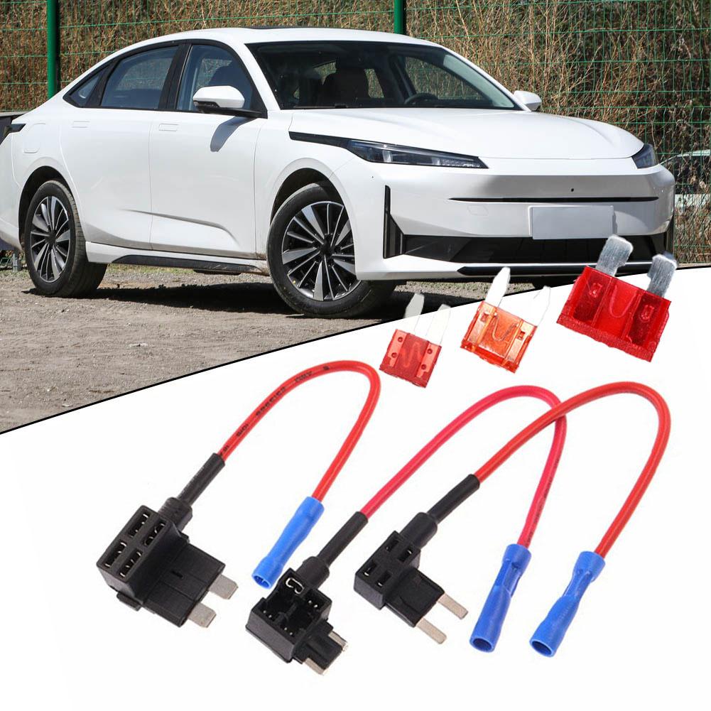 3 Types Car Add-a-circuit Fuse TAP Adapter Standard Auto Blade Fuse Holder