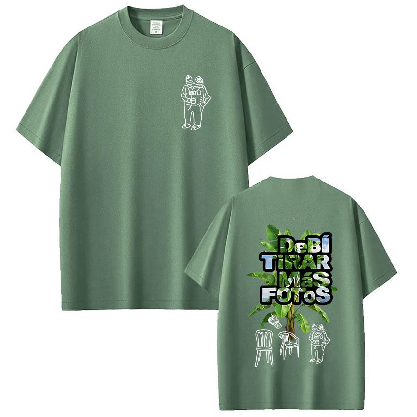 Rapper Bad Bunny T Shirts Debi Tirar Mas Fotos DTMF Tshirts Unisex Women Clothing Fashion 100 Cotton Oversized Tshirt Streetwear