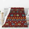 Coperta Personalizzata Modello Navajo Nativo Americano Boho Azteco Morbido Pile Caldo Primaverile Flanella Coperte Plaid Divano Biancheria da Letto Copriletto