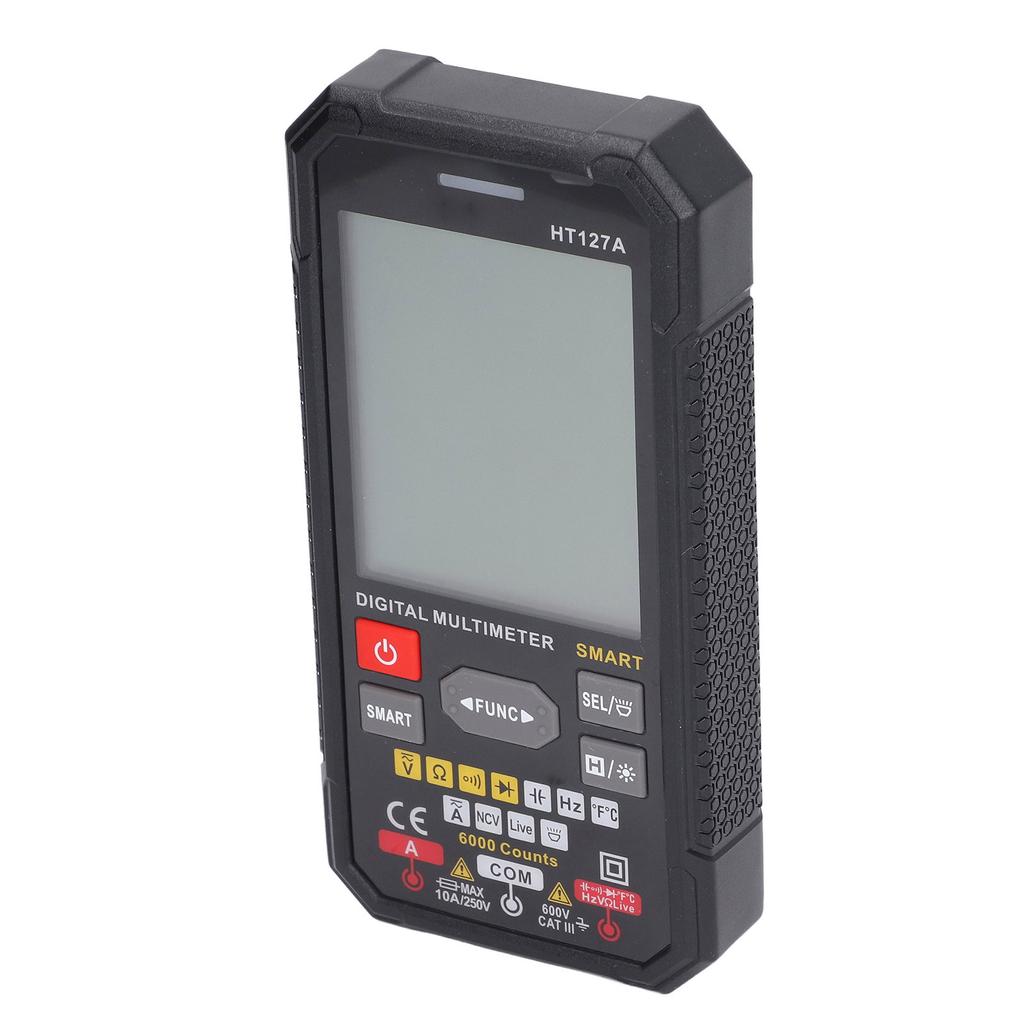 Digital Multimeter Smart Mini Color LCD 3 Result Display Pocket Voltmeter Voltage Tester HT127A