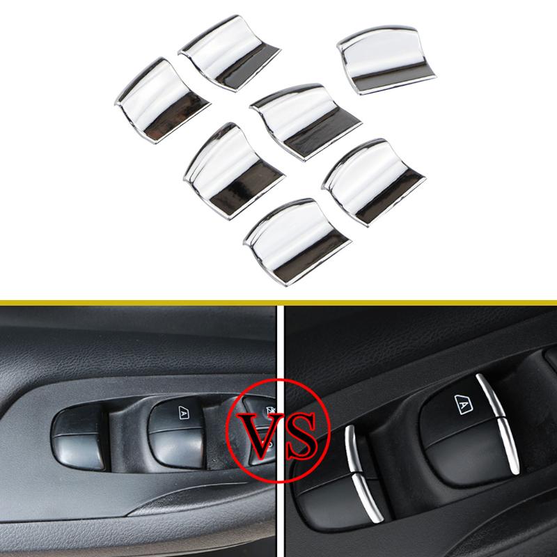 Door window lifter button decorative sticker for Renault Koleos Samsung QM6