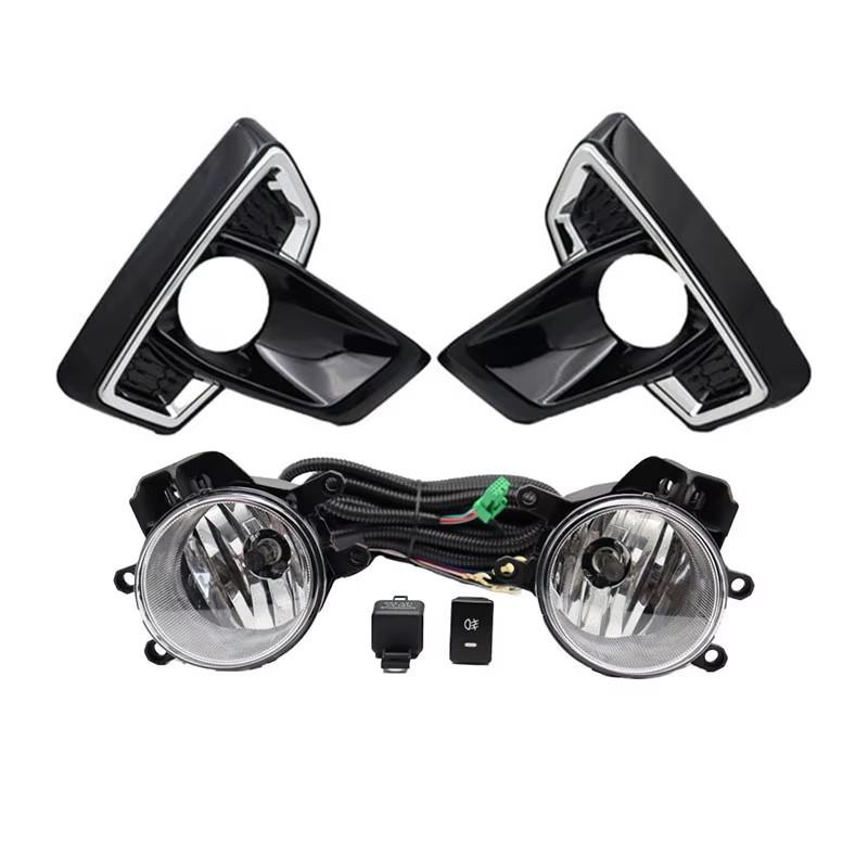 1 Set Fog Lights Headlight For Toyota Hilux Revo Rocco Dakar 2018 2019 Fog Lights Car Fog Lamp Kit With Harness Bulb Switch