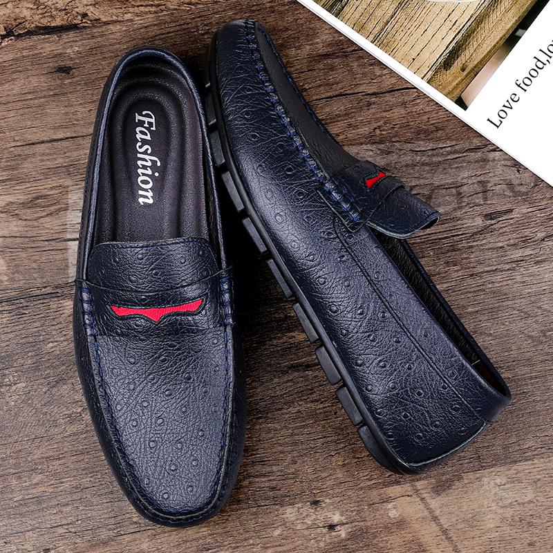 Mode 2024 Italienische Slipper Herren Freizeitschuhe Luxusmarken Schuhe für Herren Leder Mokassins Slipper Boot Fahrschuhe Zapatos De Hombre