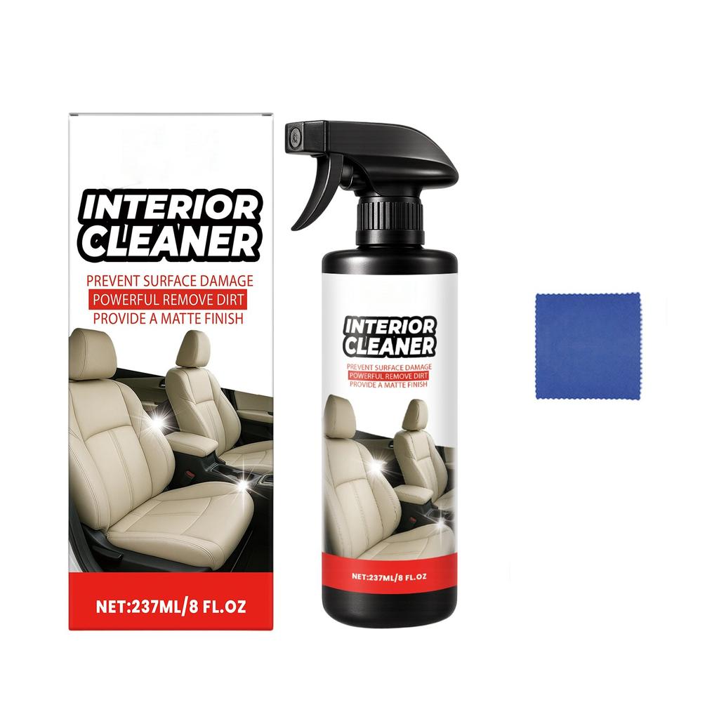 Car Interior Cleaner; Car Foam Cleaner; Car Dirt Cleaner; Fully Applicable To A Variety Of Interiors, Including Carpets And Seats(237ML)