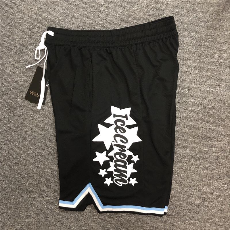 Breathable Quick-Dry Basketball Shorts - Ice Cream Star Print Unisex High-Street Style