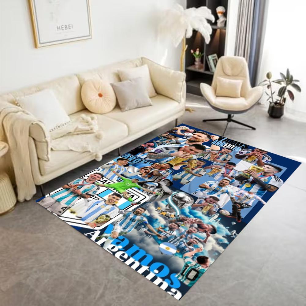 Messi World Cup Floor Mat Suitable For Dining Room Entryway Game Room Bedrooms Antislip Carpet Anime Office Decor