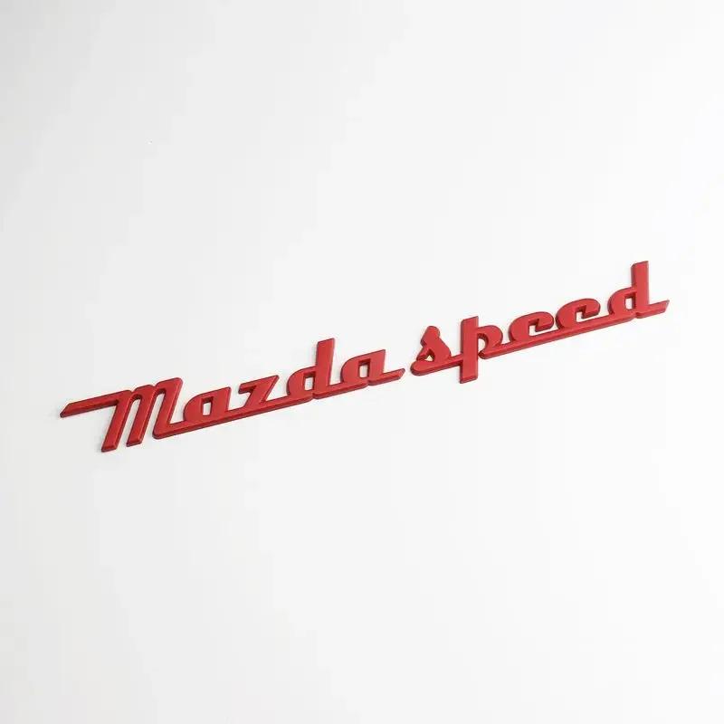 For Mazda Logo Speed CX9 CX7 CX5 323 CX4 6 Atenza 3 Axela 2 MX5RX8 626 CX30 Metal Car Sticker Rear Trunk Badge Decal Accessories h4
