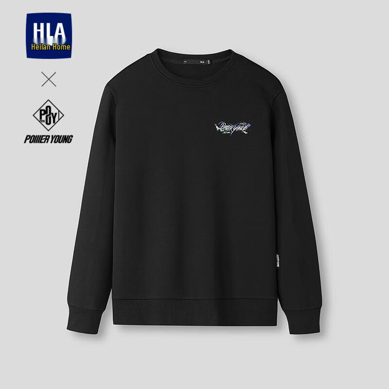 HLA Men s POWER YOUNG Print Pullover Sweatshirt L