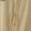INCERUN Mens Casual Lapel Neck Short Sleeve Button Romper Jumpsuit