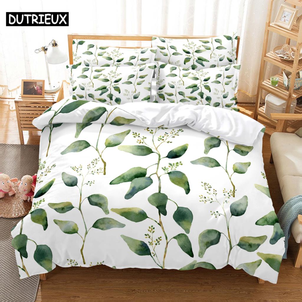Banana Leaves Bedding Set Duvet Cover Set 3d Bedding Digital Printing Bed Linen Queen Size Bedding Set Fashion Design