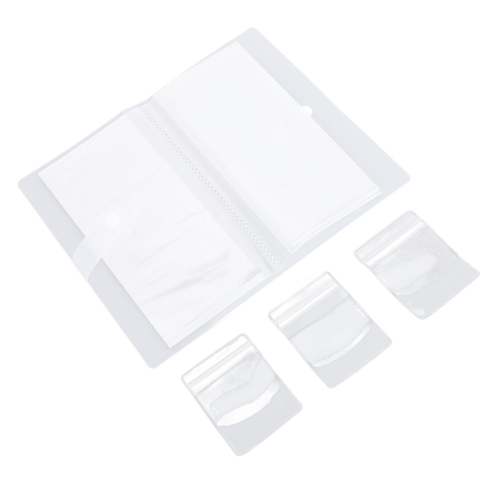 

Прозрачная книга для хранения ювелирных изделий, набор из 80 карманов, двухслойная книга для хранения ювелирных изделий, органайзер Jewlwey