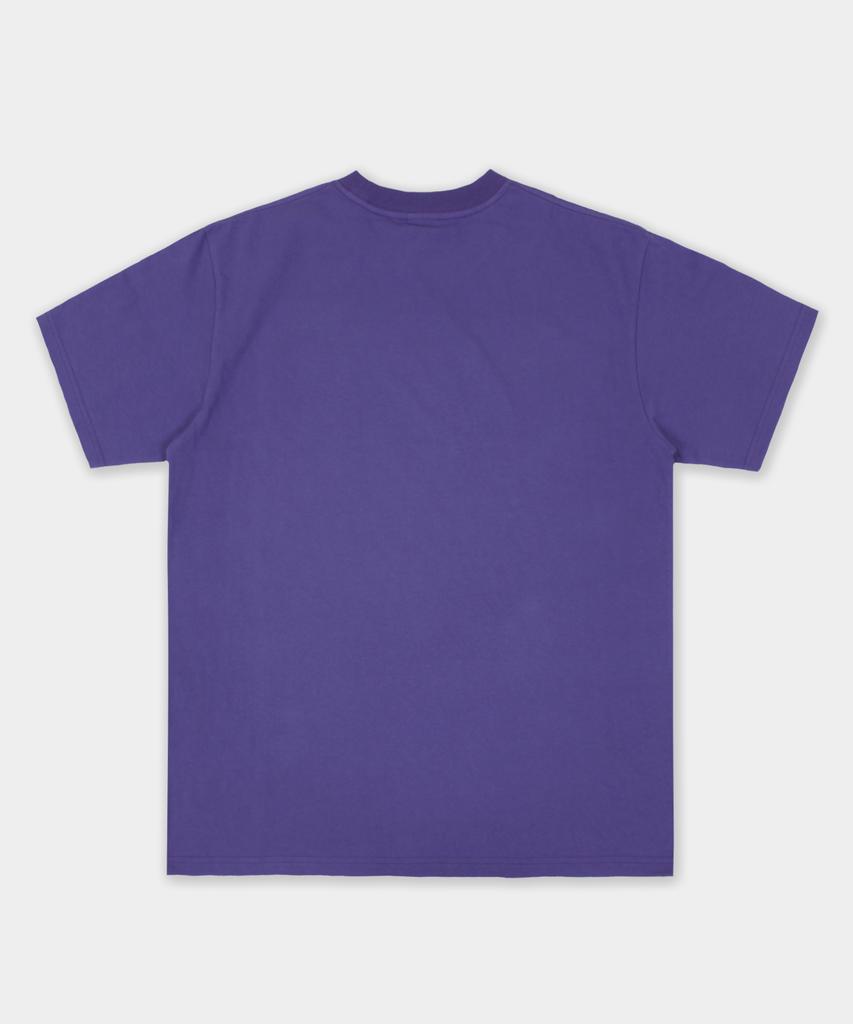 CAMEL WORK Diamond Logo Short Sleeve T-Shirt (Purple)