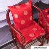 Red Chinese Style Home Chair Pad Pillow Set Living Room Solid Wood Chair Soft Cushion Tea Room Decoration Anti-slip Seat Mats